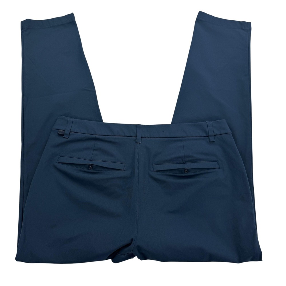 Lululemon Pants Mens 34x32 Blue Stretch Zip Pocket Straight Fit Warpstreme